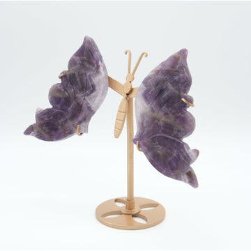 Ailes de Papillon en Améthyste pour Guérison et Décoration