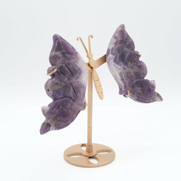 Ailes de Papillon en Améthyste pour Guérison et Décoration