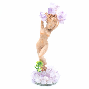 Statue Dryade Arbre Améthyste Naturelle