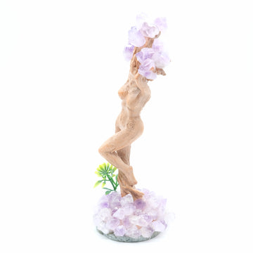 Statue Dryade Arbre Améthyste Naturelle