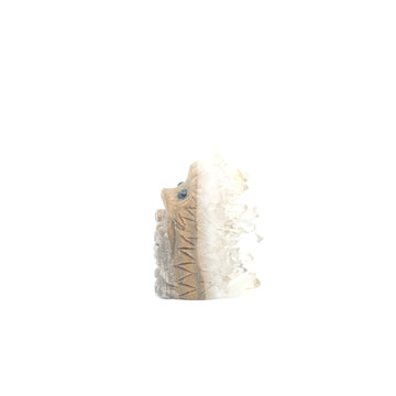 Hérisson Sculpture Artisanale et Quartz