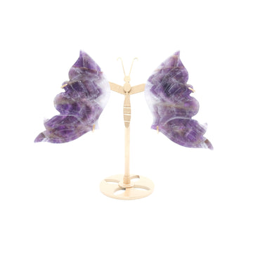 Ailes de Papillon en Améthyste pour Guérison et Décoration