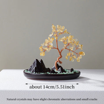 Arbre de vie en Citrine - Prospérité et Abondance
