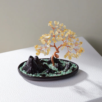 Arbre de vie en Citrine - Prospérité et Abondance