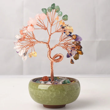 Arbre de Vie en Améthyste – Bonsai Énergétique en Pierres Naturelles | Décoration Zen & Lithothérapie